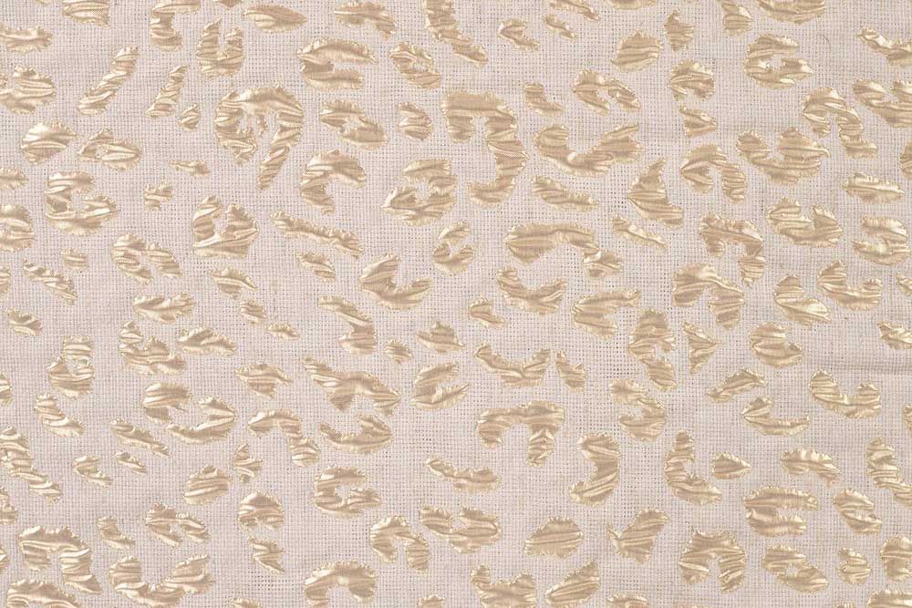Glänzender Lurex-Jacquardstoff mit Recycling-Anteil und Leinenfasern - Premiumware mit edlem Anstrich! Bk7972 Brokat Leinen Leo Mai Brokat Leinen - Leo