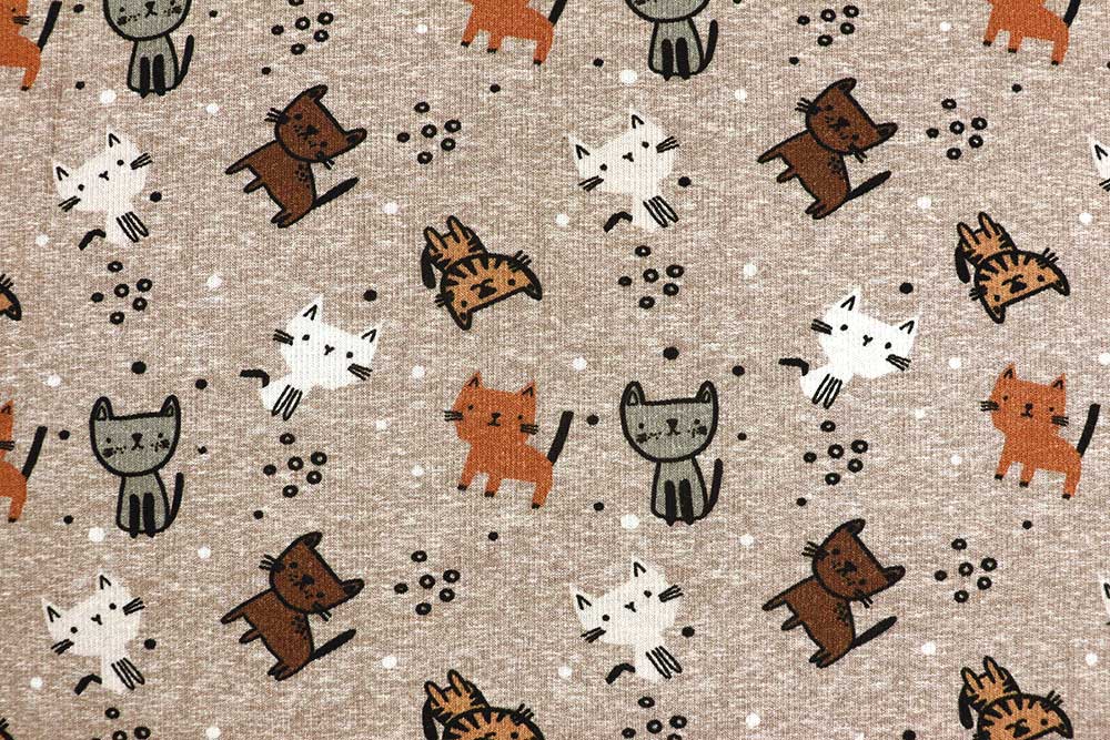 Miau Miau! Fahren Sie Ihre Krallen aus und schnappen Sie sich diesen katztastischen Alpenfleece
 Bk7992 Alpenfleece Katzen S4 Jogging Anzüge Alpenfleece Premium - Süße Kätzchen