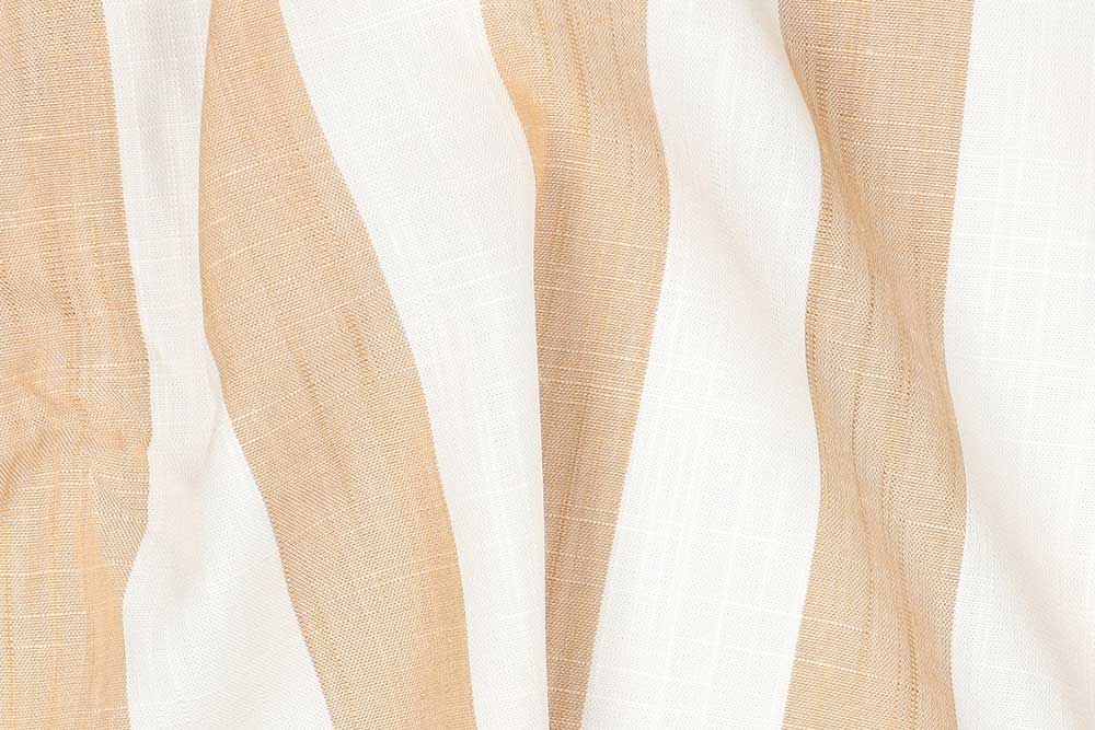 Durchgefärbte, reine Viskose mit klassischem Streifen-Design - wunderbare Qualität für Blusen, Kleider und mehr Bk8000 Viskosestoff Garngefaerbt Streifen Sand Rueckseite Viskose Viskose garngefärbt - Streifen - Sand