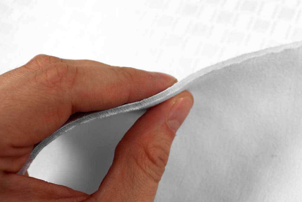 3 mm dickes Abstandsgewirke im Neoprenstil - Premiumware für kreative Köpfe Bk8011 Spacer Weiss Karo S4 Sonstige technische Gewebe Spacer Fabric - Karo - Weiß
