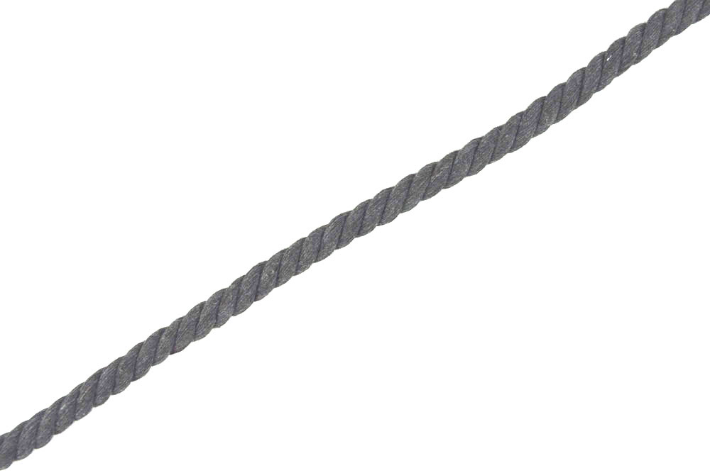Unifarbiges Kordel in Grau Bm114970 Kordel Uni Grau 3 Kordeln + Schnüre Kordel - Grau - 8 mm - Meterware