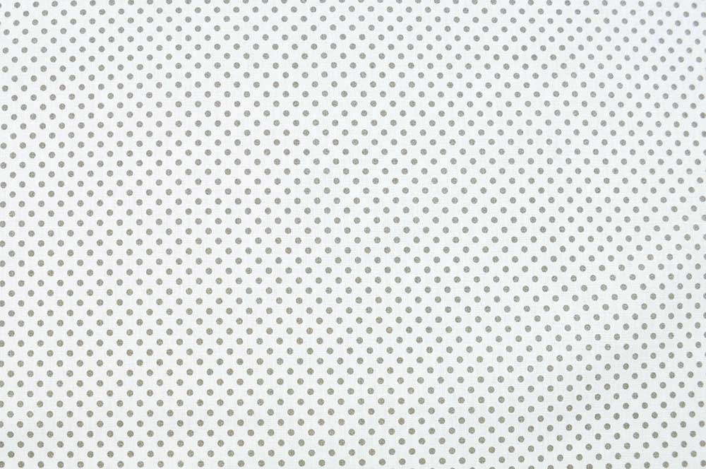 Fest verwobener Baumwollstoff in Überbreite für Heimtextilien und vieles weitere Co6505 Baumwollstoff Ueberbreit Punkte Weiss Punkte/Tupfen - 280 cm Dekostoffe Baumwollstoff - Punkte - 290 cm - Weiß/Stone