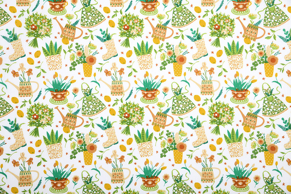 Frühlingsgefühle garantiert! Dieser floral bedruckte Baumwollstoff ist einfach zum Liebhaben! Co6657 Baumwollstoff Garten S4 Baumwolle Kinder Baumwoll-Dekostoff - Gartenparadies