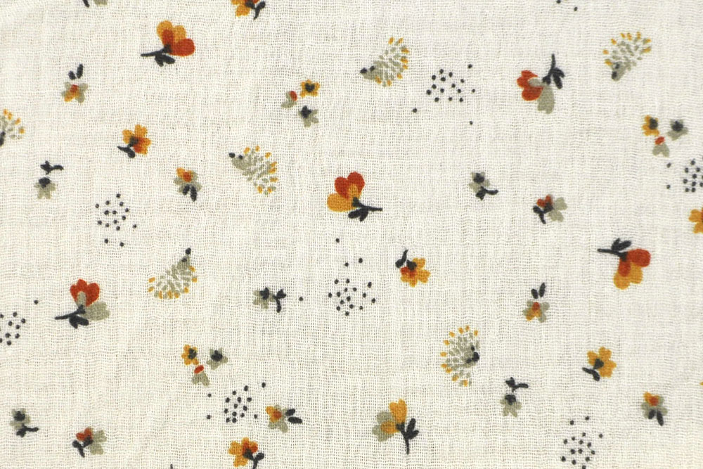 Herrlich romantischer Blumenprint auf wunderbar weichem Musselinstoff Co6737 Double Gauze Pusteblume Musselin Stoffe Double Gauze - Mini Flowers