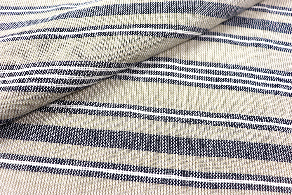 Schwere Baumwolle mit durchgewebtem Streifenmuster - ideal für robuste Kleidung, Taschen, Kissen und mehr Co6942 Baumwollstoff Webstreifen 1 Baumwolle Streifen Baumwollstoff Webstreifen - Ravenna