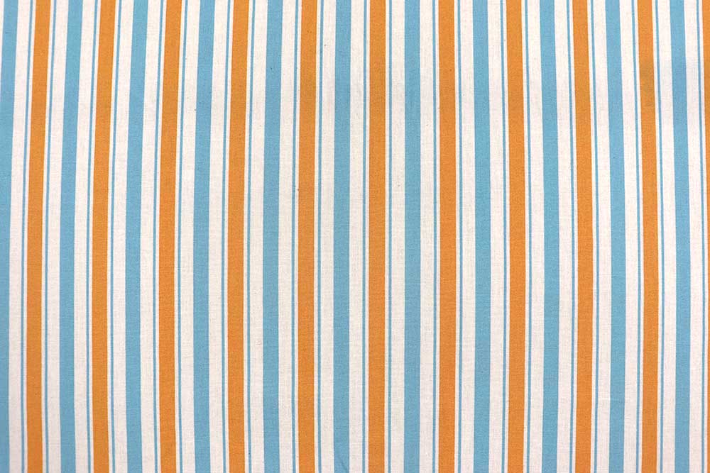 Bunt gestreifte Ware aus reiner Baumwolle in sommerlich-frischen Farben! Co6967140 Baumwollstoff Streifen Orange Blau S4 Dekostoffe Streifen Baumwollstoff - Streifen - Blau/Orange