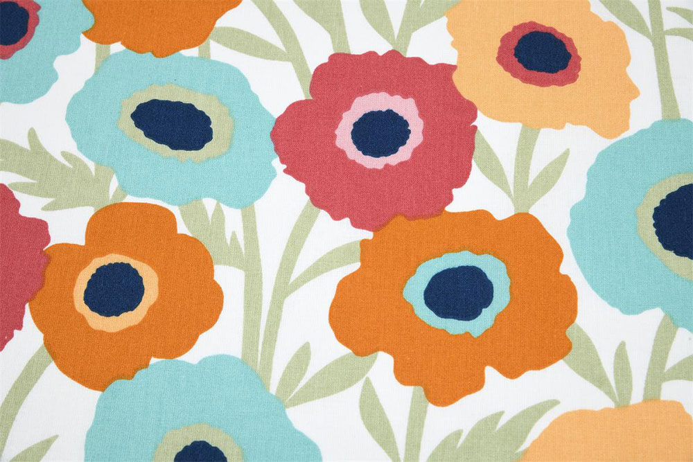 Feiner Cretonne aus reiner Baumwolle mit buntem Blumen-Motiv, das zum Träumen einlädt! Co7009 Baumwollstoff Blumen Baumwolle Blumen Baumwollstoff - Salmara