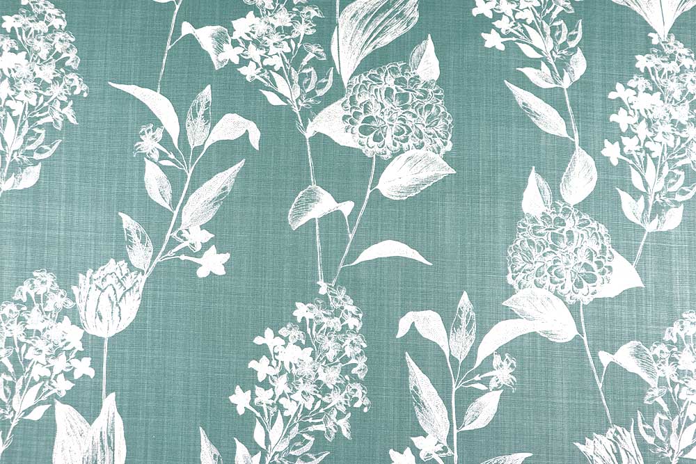 Nostalgisch, floral, verträumt: Ein Stoff aus reiner Naturfaser für Fans der etwas anderen Toile-Designs! Co7016 Baumwoll Dekostoff Toile Blumen S4 Toile de Jouy Baumwoll-Dekostoff - Toile Botanique