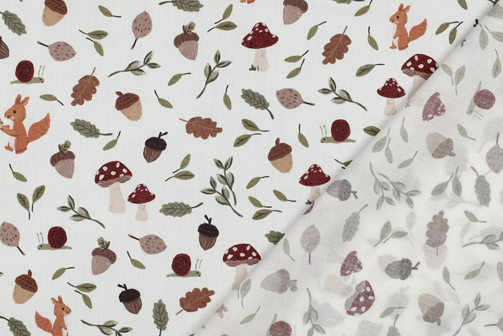Detailreicher Herbst-Digitaldruck auf feiner Baumwollpopeline – für Kleidung, Taschen und saisonale Deko. Co7034 Baumwolle Herbst S4y Baumwolle Kinder Baumwollstoff - Herbstzeit