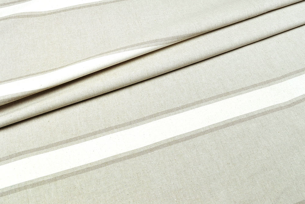 Hübscher Dekostoff in Leinenoptik mit dezenten Beige-Tönen  Ds1818065 Dekostoff Streifen Beige S4y Neu Dekostoffe Leinen Dekostoff - Leinenoptik - Streifen - Beige