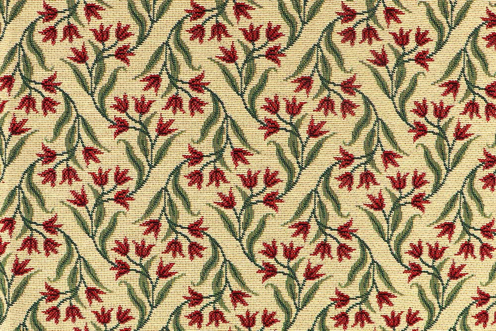 Blüten- und Farbenpracht auf qualitativ hochwertigem Gobelin - für ein traumhaftes Wohnambiente! Ds1909020 Gobelinstoff Viola Blumen S4 Dekostoffe Blumen Gobelin-Stoff - Viola - Creme