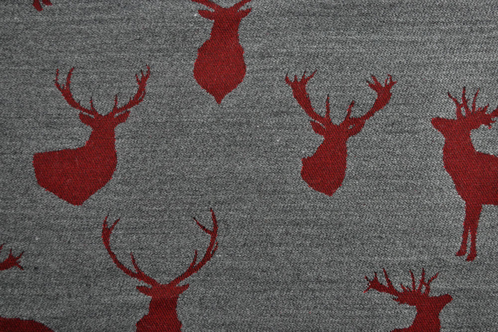 Schöner Wende-Jacquard im Landhaus-Style  Bd01 Ds2295 Jacquard Hirsche S4y Jacquard Wende-Jacquard - St. Andrä