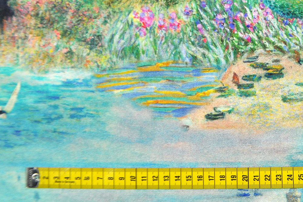 Museums-Feeling für daheim - atemberaubend schöner Stoff aus reiner Baumwolle - PURE ART! Ds2452 Dekostoff Baumwolle Kunstwerk Dekostoffe sonstige Premium-Dekostoff - See-Idylle
