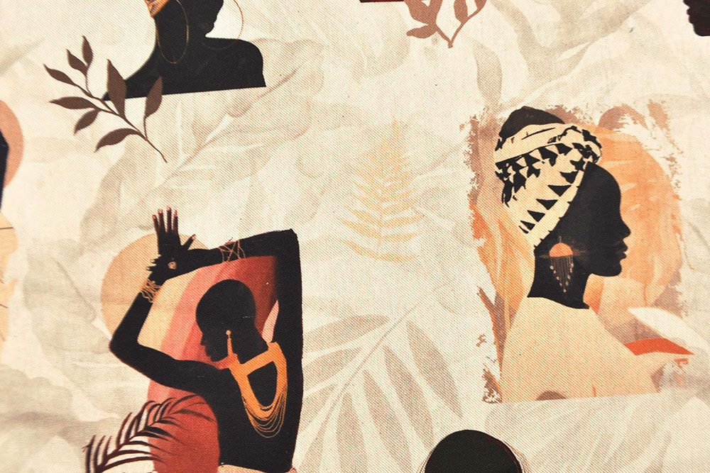 Stimmungsvolle Meterware aus unserer African-Spirit-Collection - außergewöhnliches Motiv auf extrem hochwertiger Baumwolle Ds2458 Dekostoff Baumwolle Afrika S4 Dekostoffe Safari Premium-Dekostoff - African Beauty