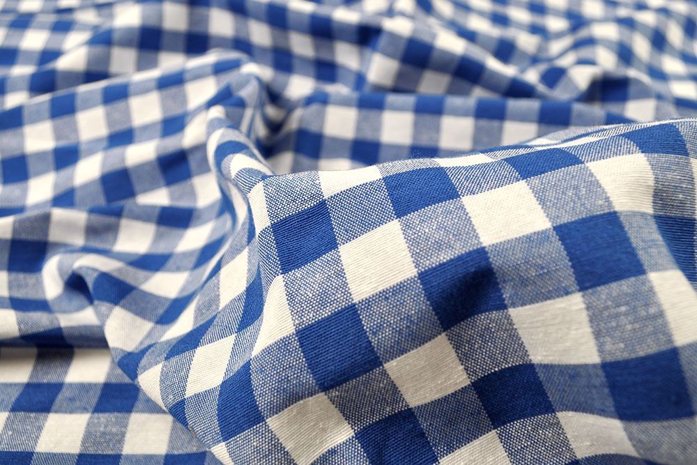 Klassischer Vichy-Karo-Stoff in Überbreite in wunderschönen Farben Ds3148540 Vichy Blau (1) Übergardinen Dekostoff Vichy-Karo 1,5 cm - 280 cm breit - Blau/Weiß