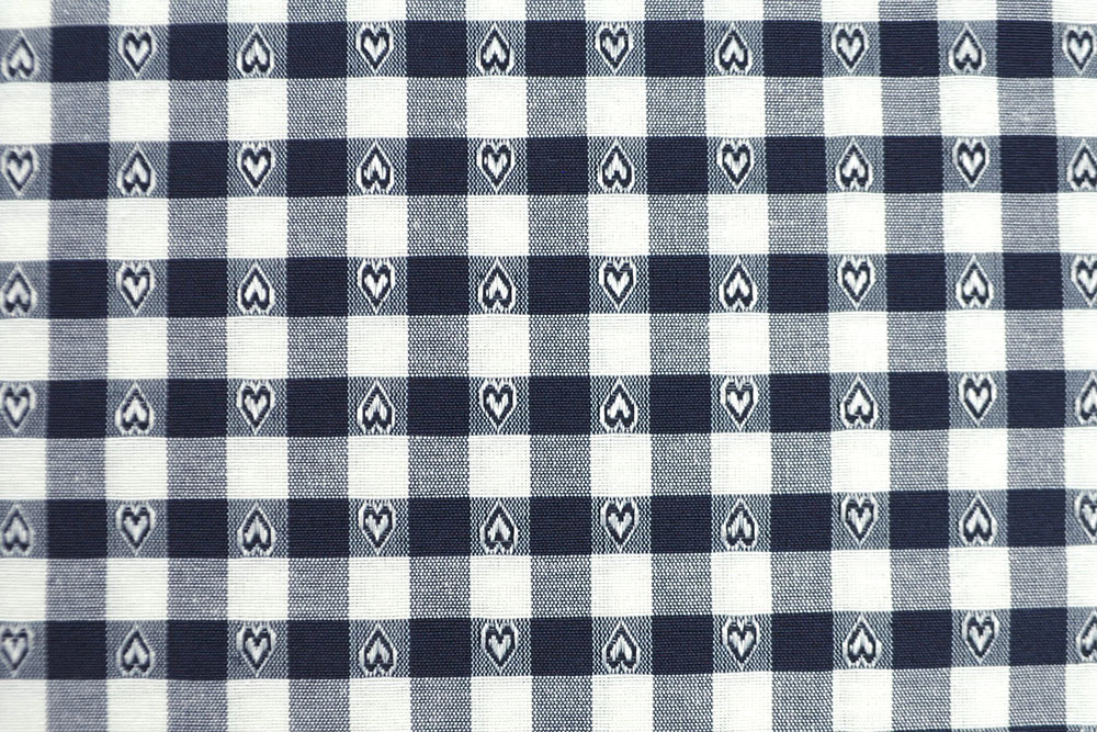 Klassischer Vichy-Karo-Stoff mit kleinen Herzen in Überbreite in wunderschönen Farben Ds3289 Dekostoff Ueberbreit Vichy Karo Herzen Nachtblau S4 Karos - 280 cm Dekostoffe Dekostoff - Vichy-Herzen - 280 cm breit - Nachtblau