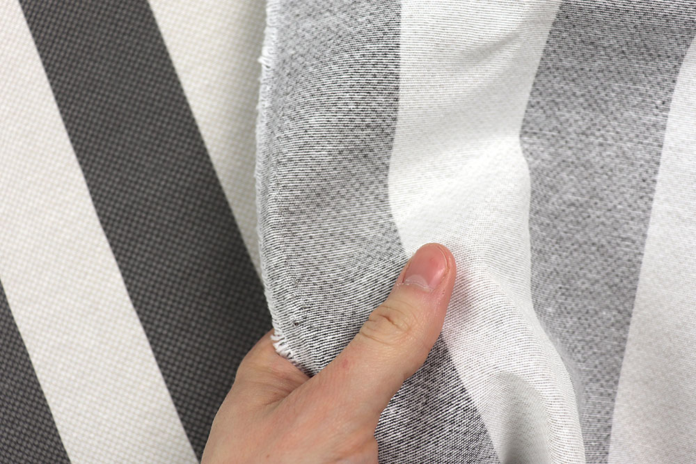 Überbreiter Stoff mit klassischem Blockstreifen-Muster für Vorhänge, Kissen und vieles mehr! Ds3352 Dekostoff Blockstreifen Grau S4 Streifen - 280 cm Dekostoffe Dekostoff - Blockstreifen - Grau - 280 cm