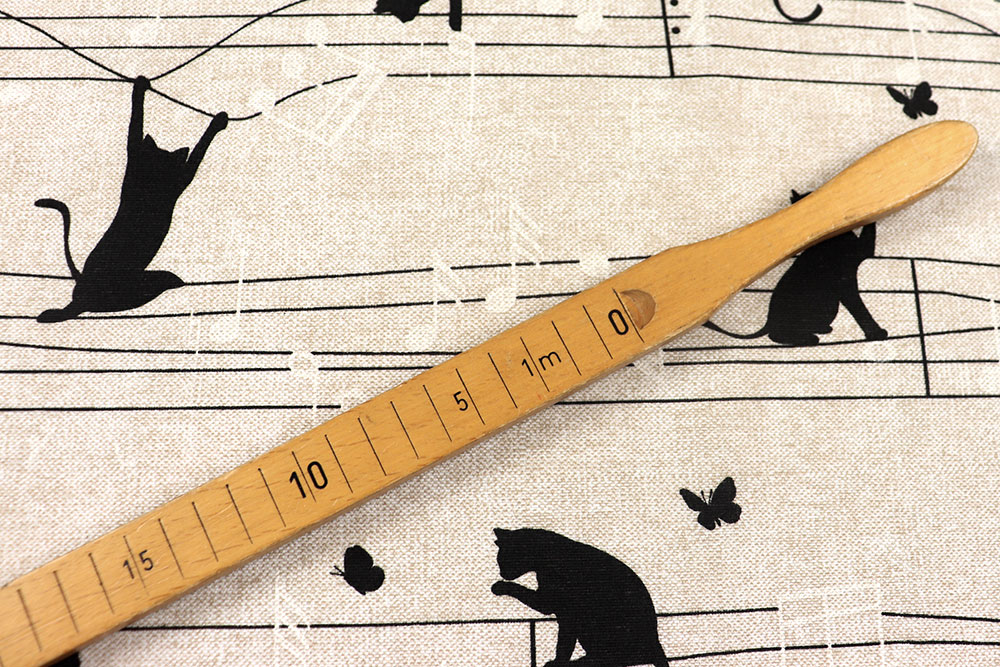 Ohren auf für Katzenmusik! Dieser süße Dekostoff im Leinenlook ist ideal für Musikfans und Tierliebhaber Ds3354 Dekostoff Katzen Musik S4 Dekostoffe NEU  Dekostoff - Musikalische Katzen - 280 cm