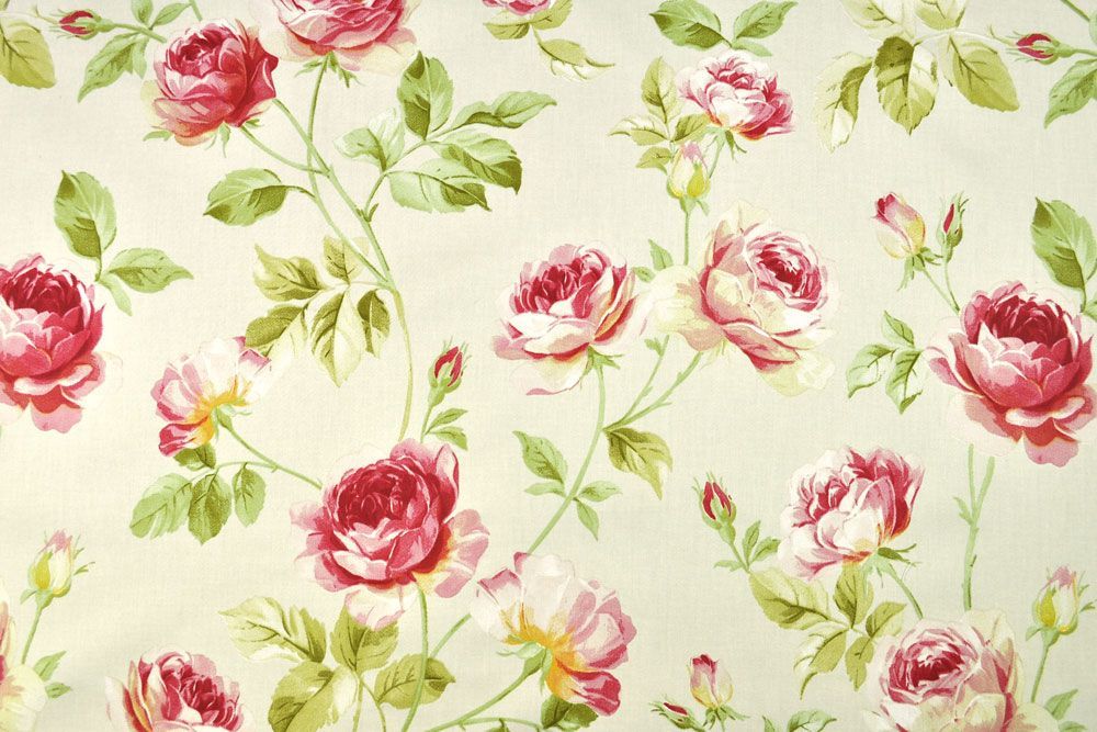 HochwertigSatin-Stoff mit Rosenmotiv - Perfekt für Romantiker und alle, die es werden wollen! Ds5412 Dekostoff Deluxe Rosen Wohnwelt Chateau Dekostoff Satin deluxe - Chateau - Rosen