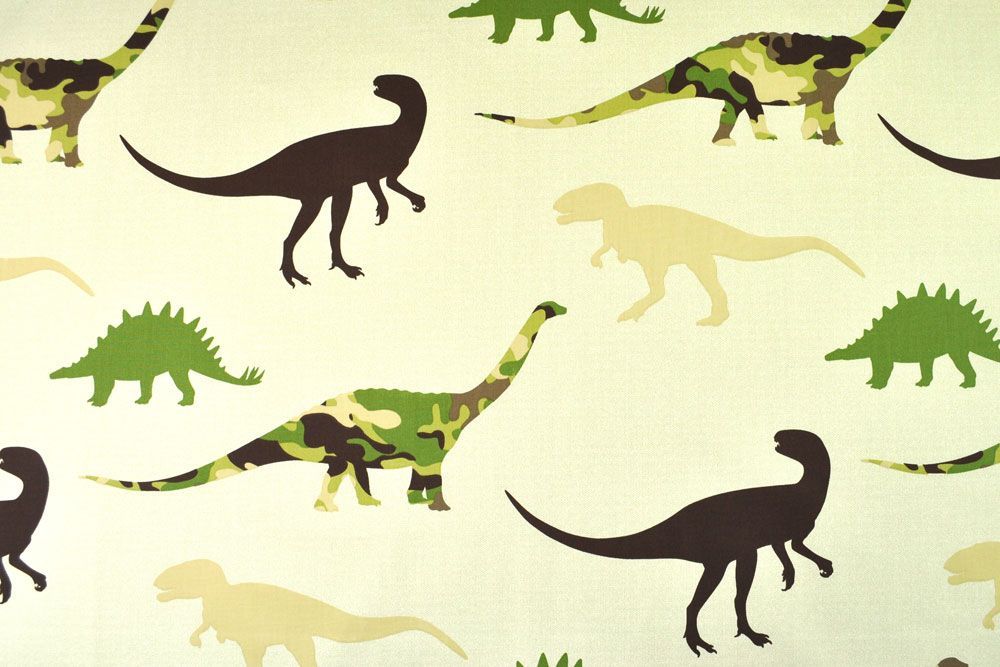 Keine Sorge, vor diesen Dinos braucht man sich nicht zu fürchten! Perfekter Dekostoff für alle großen und kleinen Dinofans. Ds5432 Dekostoff Deluxe Dino Dekostoffe Dekostoff deluxe - Dino