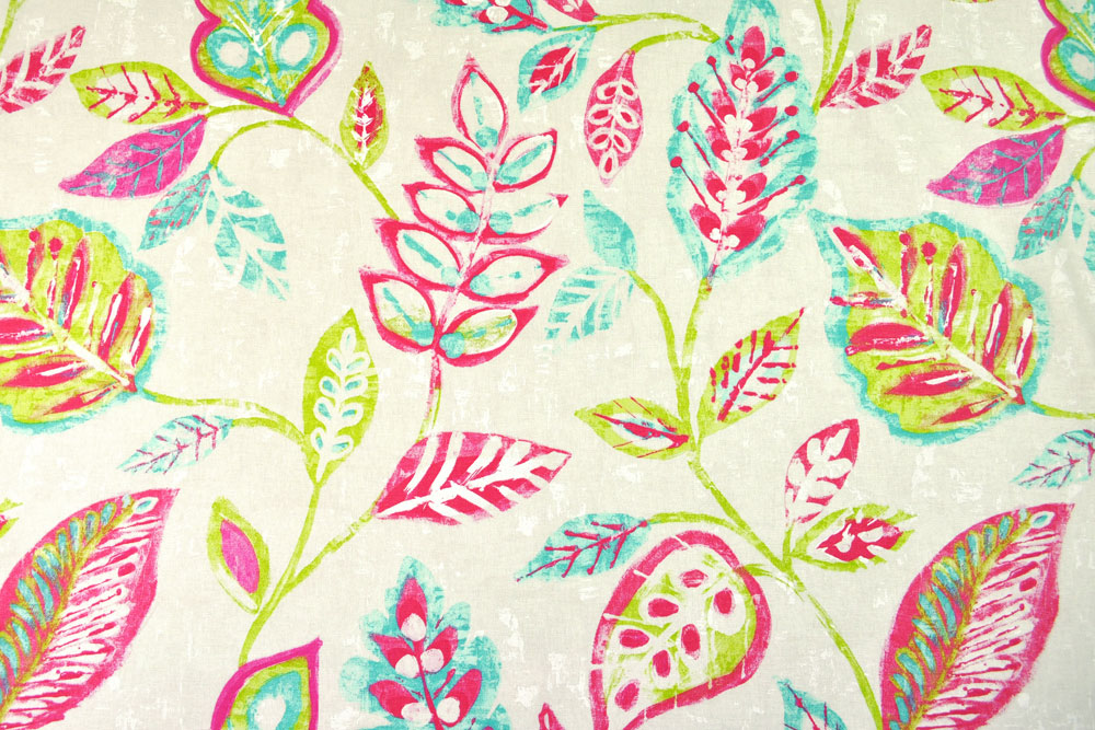 Dekostoff mit opulentem Design! Ds5509 Dekostoff Deluxe Dschungel Wohnwelt Nice Dekostoff deluxe - Nice - Dschungel - Türkis