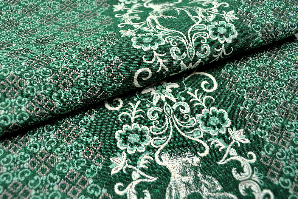 Schön gestreifter Stoff in hochwertiger Webart Ds5757 Dekostoff Jacquard Landhaus Streifen Gruen Beige Auslaufende Dekostoffe % Jacquard-Stoff - Landhaus-Streifen - 280 cm - Grün/Beige