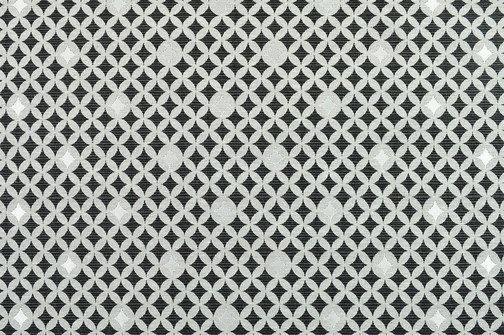 Bei geeignetem Lichteinfall schön glänzender Jacquard mit Rautenmuster in schlichten Grautönen Ds5933 Jacquard Dekostoff Rauten Grau Taschenstoffe Jacquard-Dekostoff - Astral - Anthrazit/Silber