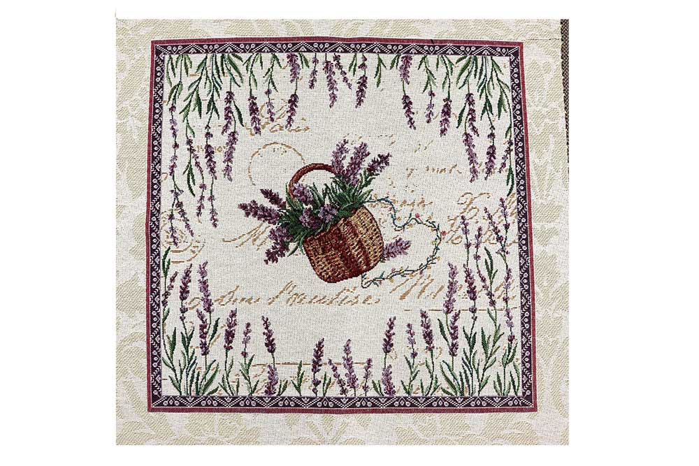 Fertiges Kissenpanel mit einer Größe von 45 cm x 45 cm - mit tollem Motiv  Ds6075 Gobelin Kissen Lavendel  (1) Gobelin Kissenpanel Gobelin-Kissenpanel - Lavendelfeld