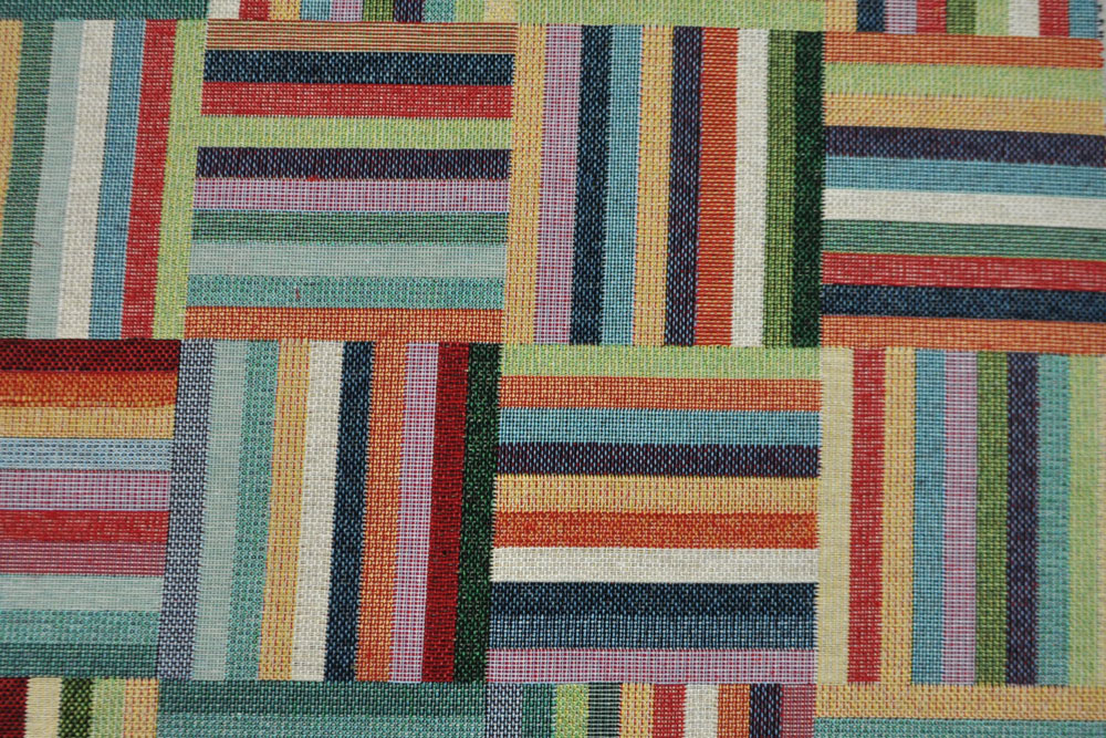 Tolles eingewebtes Motiv in kunterbunter Farbenpracht - super für allerlei Einsatzzwecke geeignet! Ds6151 Dekostoff Gobelin Wuerfel S4y Gobelin geometrisch Dekostoff Gobelin - San Francisco