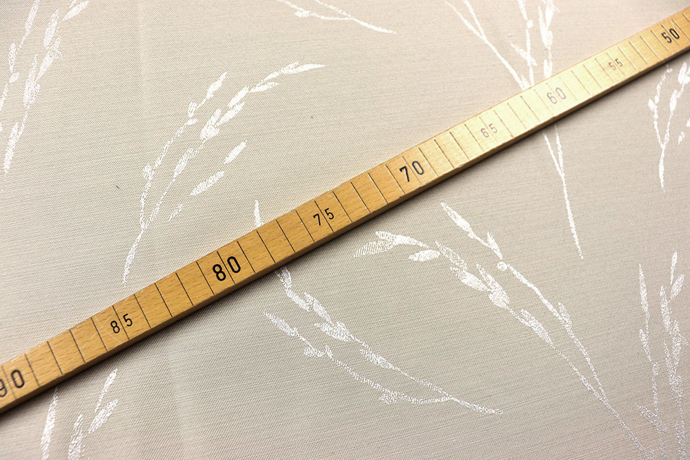 In Deutschland produzierter Stoff mit durchgewebtem Muster für Kissen, Vorhänge und mehr Ds6186 Dekostoff Schilf Rueckseite Übergardinen Dekostoff Jacquard beidseitig - Schilf
