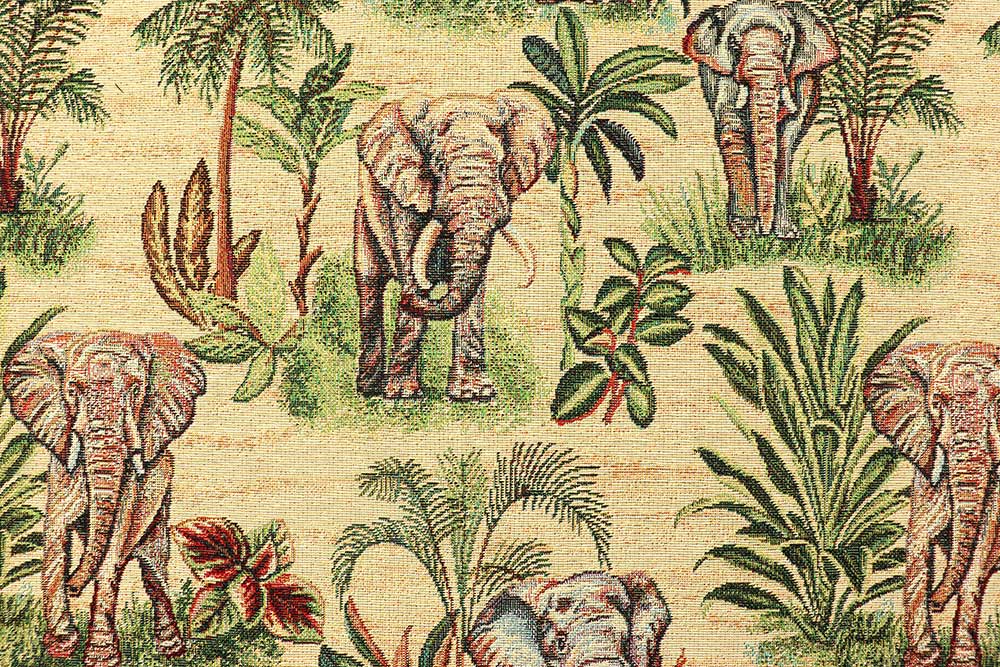 Dieser edle Gobelin nimmt Sie mit auf eine elefantenstarke Safari! Ds6264 Gobelin Afrika S4 Gobelin sonstige Gobelin-Stoff - Afrika