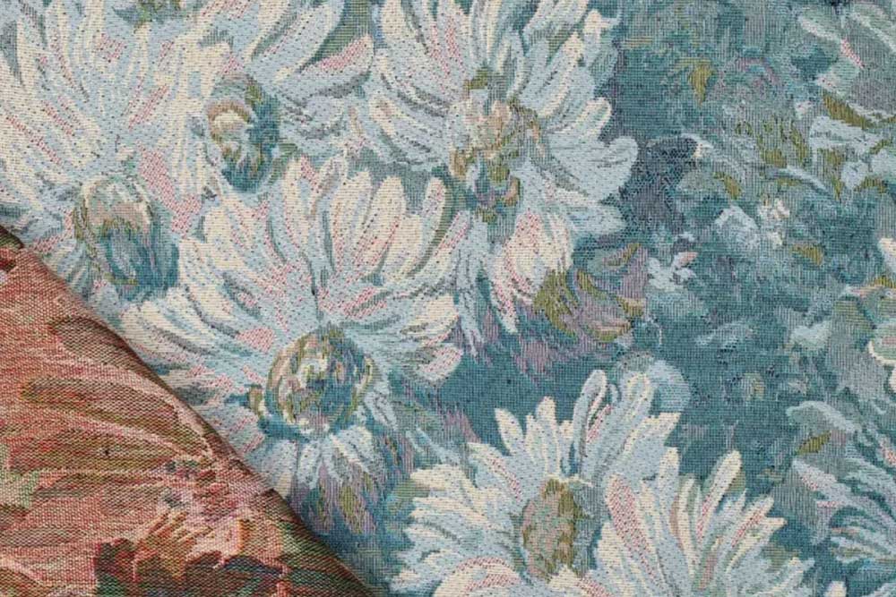 Aufwändig gewebter Gobelin mit träumerischem Blumen-Motiv Ds6302 Gobelin Basic Blumen S4(1) Dekostoffe Blumen Gobelin Basic - Mystische Blüten