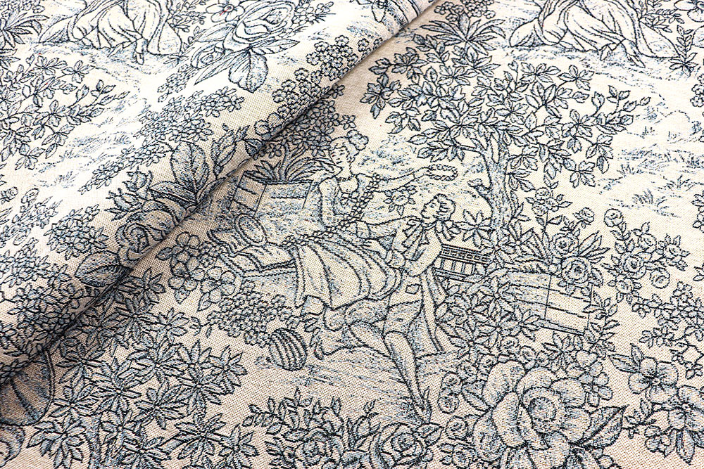 Schöner Gobelin im nostalgischen Gewand - ideal für Heimdeko mit Flair! Ds6331 Gobelin Toile De Jouy S4 Gobelin NEU Gobelin - Toile de Jouy