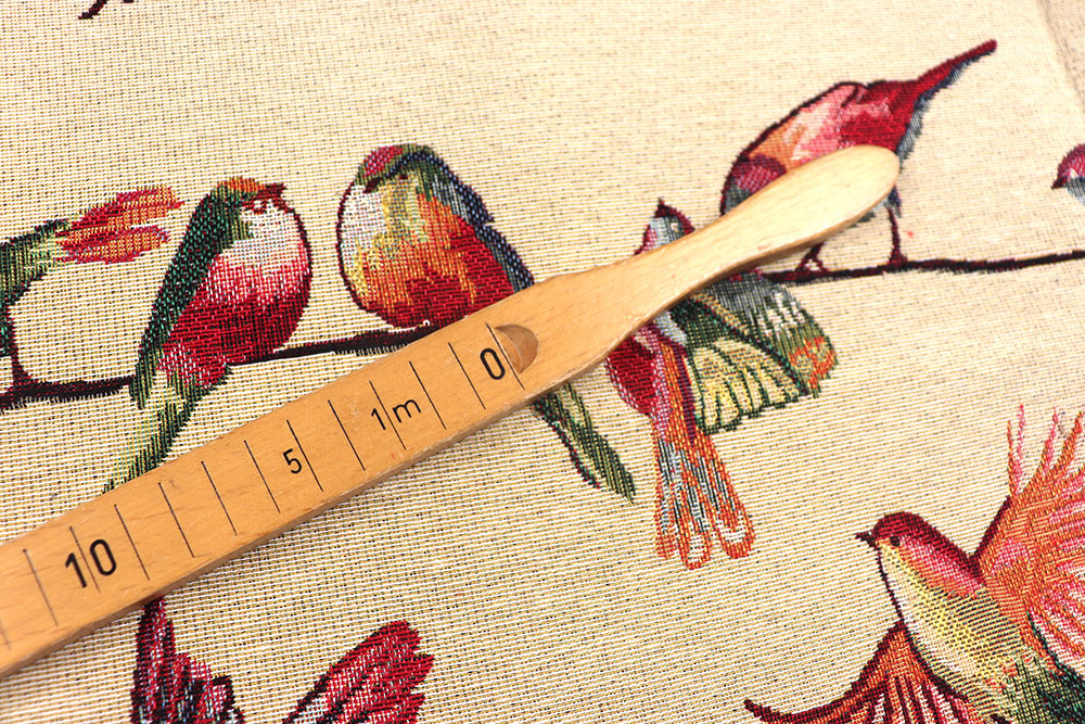 Sie haben ja wohl nen Vogel - auf hochwertigem Gobelin! Ds6350 Dekostoff Gobelin Voegel S4 Dekostoffe NEU  Gobelin - Vögel