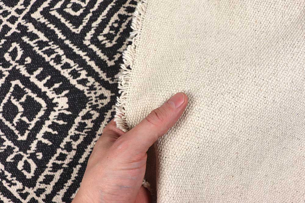 Super schwer, grob strukturiert und mit Recyclinganteil - ein hochwertiger, stabiler Hingucker für Taschen, Bodenkissen & Hängematten Ds6395 Dekostoff Robusta Geo S4 Juli Dekostoff Robusta - Geo