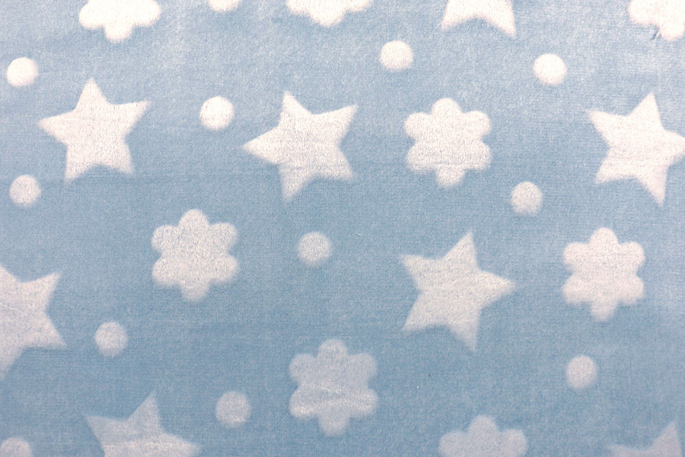 Flauschige Träume sind mit diesem herrlich kuscheligem Fleece garantiert! Fl5193 Fleece Sterne S4 Fleece Kuschel-Fleece - Sternenhimmel