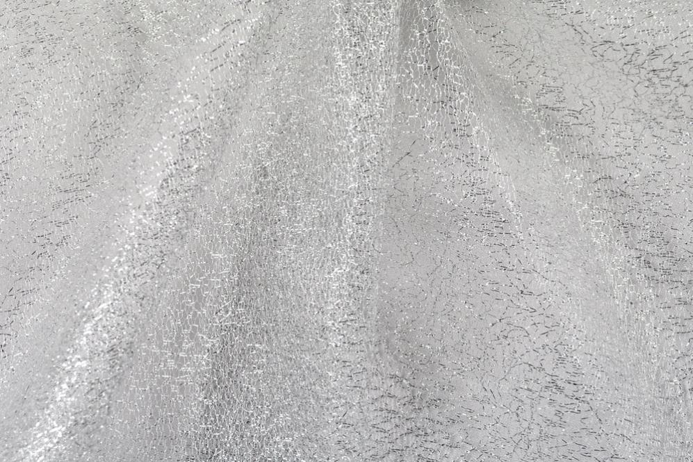 Effektvoller Tüll tollem Glitzer für einen glanzvollen Auftritt! Fn1078 Glitzer Tuell Silber Z1 Effektstoffe Glitzer Tüll - Silber