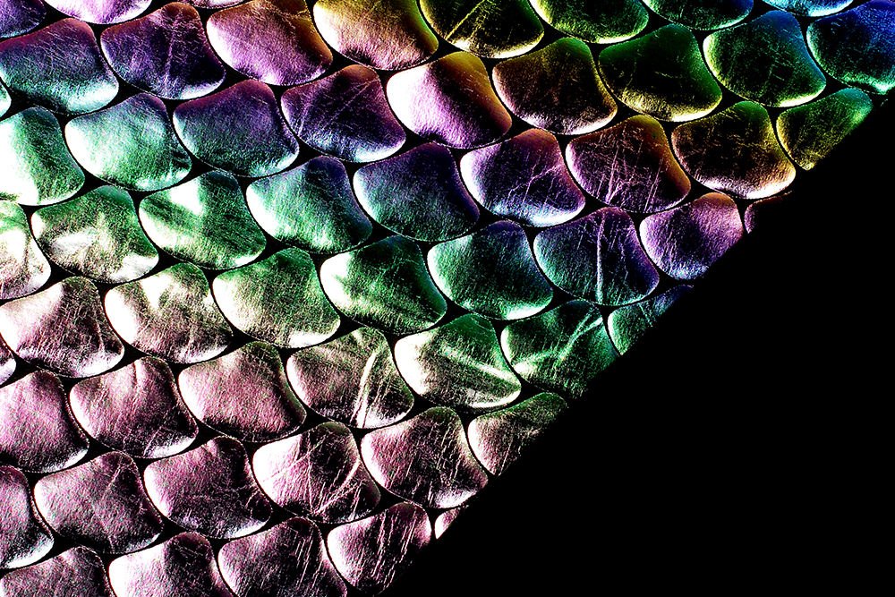 Super stretchiger Stoff mit Glanzeffekt - ein Eye-Catcher für Kostüme, Tanzsport und vieles mehr! Fn1306 Tanzkleiderstoff Hologramm Meerjungfrau Tanzkleiderstoff Hologramm - Rainbow Mermaid