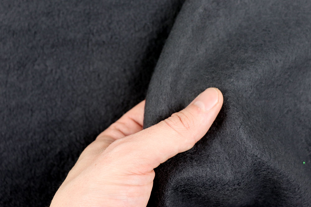 Kuschelig weicher Stoff für die kalten Tage - ideal für Bekleidung und vieles weitere mehr! Fp1099970 Lammfleece Grau 1 Fleece Lammfleece - leicht - Grau
