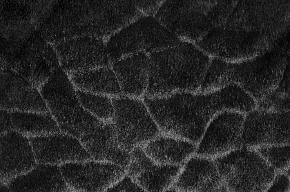 Feines Langfell-Imitat für die kalte Jahreszeit Fp1116 Kunst Pelz Schwarz Hand Fell-Stoffe Pelz-Imitat - Wuschelmonster