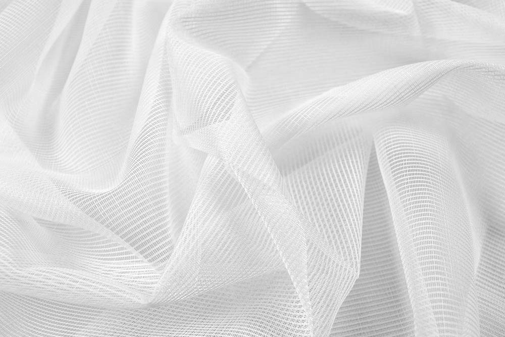 In Deutschland produzierter, überbreiter Gardinenstoff mit Bleiband - ein Klassiker zum Top-Preis! Gs5122 Gardinenstoff Transparent Weiss Gardinen transparent Gardinenstoff transparent - Bleiband - 260 cm - Weiß