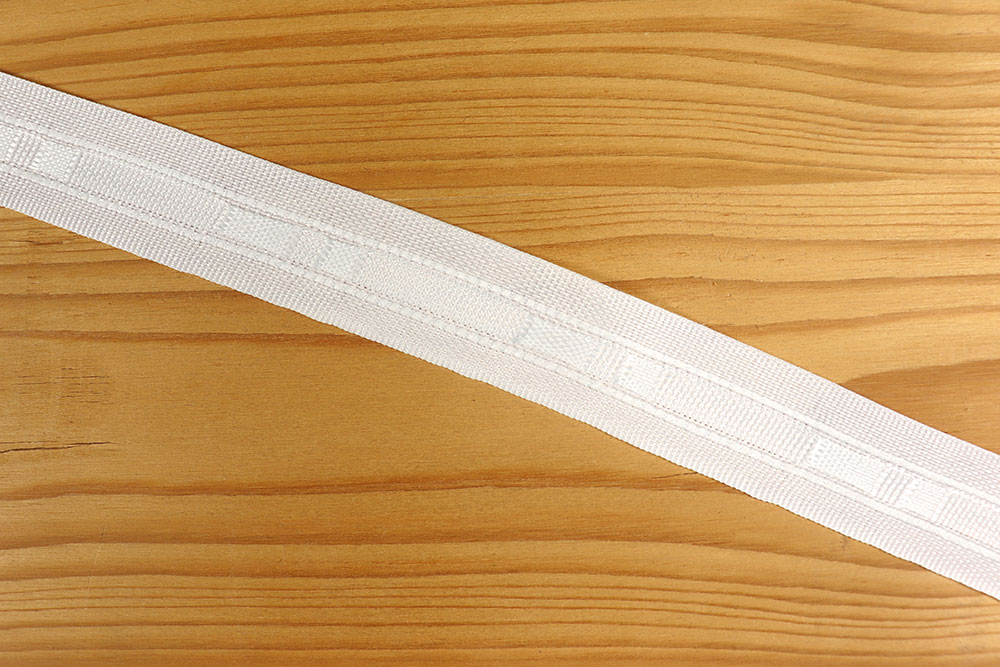 Gz5004 Gardinenband Universal 2mm Gardinenband Gardinenband Universal - 22 mm - Weiß