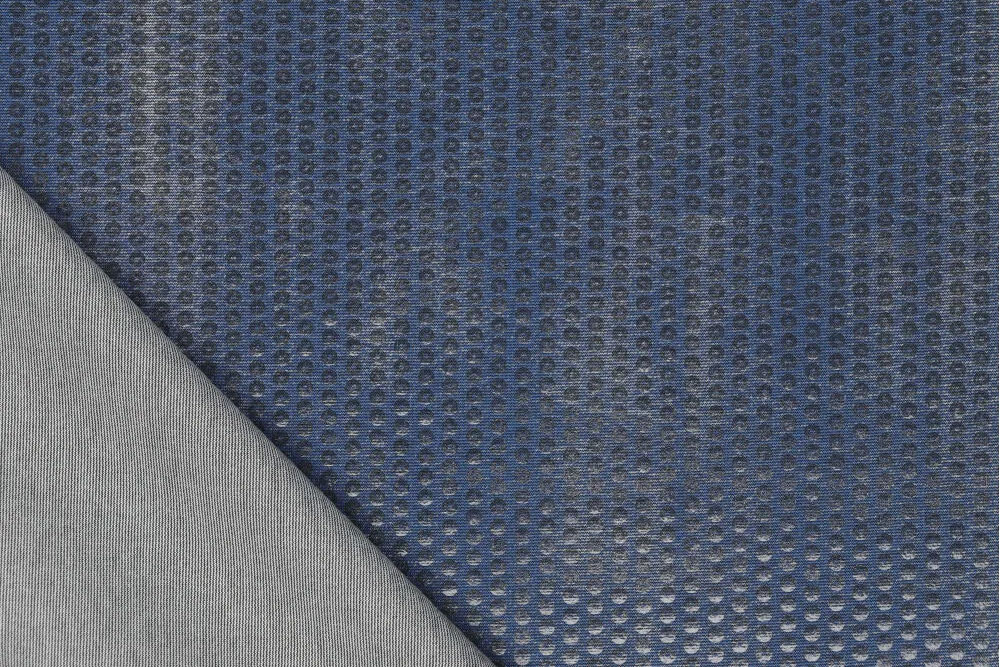 Funkelnder Jeans-Folienstoff, schön schwer und leicht elastisch Js5057 Jeanst Paillettenstoff Pailletten Stoffe Jeans-Paillettenstoff