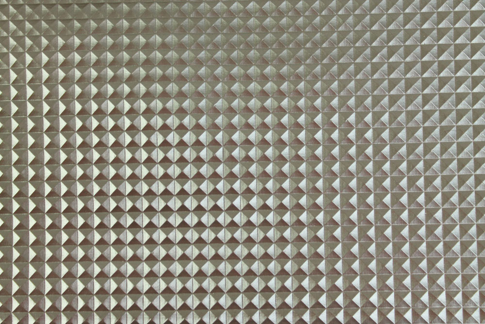 Schweres Lederimitat mit Pyramidenstruktur - stylische Ware in leichter Metallic-Optik! Kl1157910 Kunstleder Piramide Silber S4y Lederimitat Kunstleder geprägt - Pyramid Silver