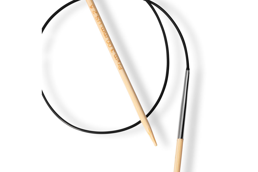 Ks1105 Rundstricknadeln Rundstricknadeln Prym 60 cm - 3,0 mm Bambus