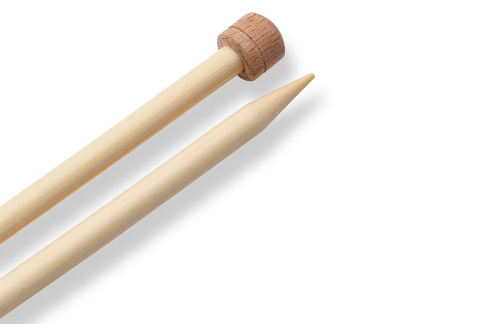 Ks1131 Stricknadeln Jackenstricknadeln Prym 33 cm - 8,0 mm Bambus