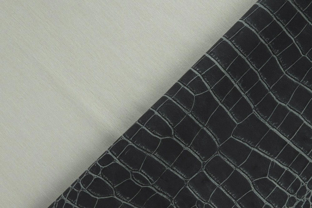 Robuster Samt mit dunklem Kroko-Design für ausgefallene Möbelbezüge und mehr Ms5091 Samt Krokodil Möbel Velour / Samt Möbelsamt  - Krokodil - Anthrazit