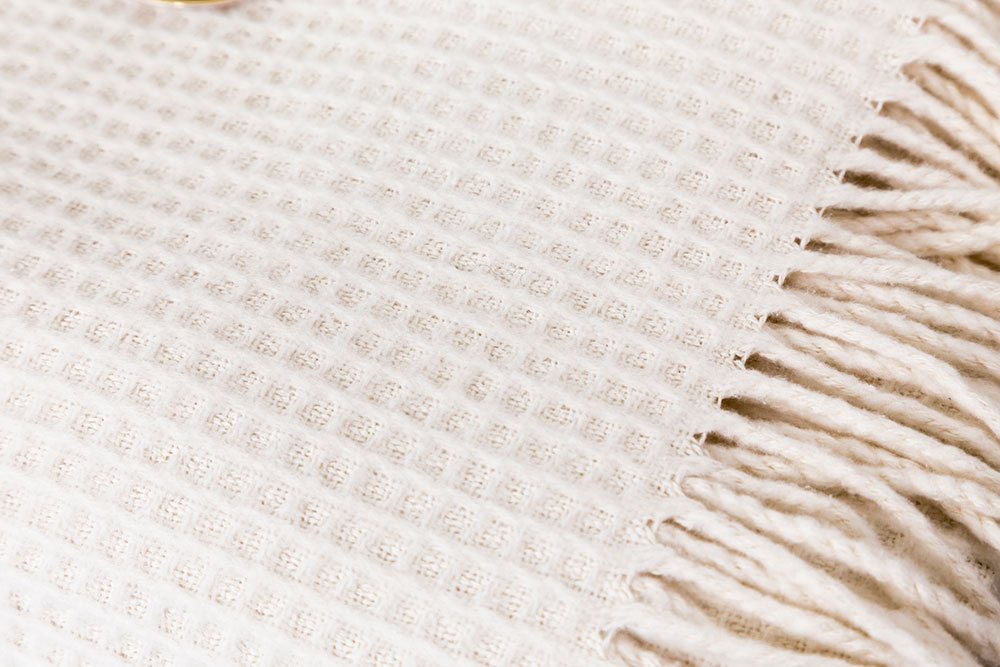 Wunderbar weiche Kuscheldecke in einer praktischen Größe von 150 cm x 200 cm mit edler Waffel-Struktur  - für kuschelige Momente! Pd1001 Plaid Waffel Baumwollartikel Plaid Premium - Luxury Waffle