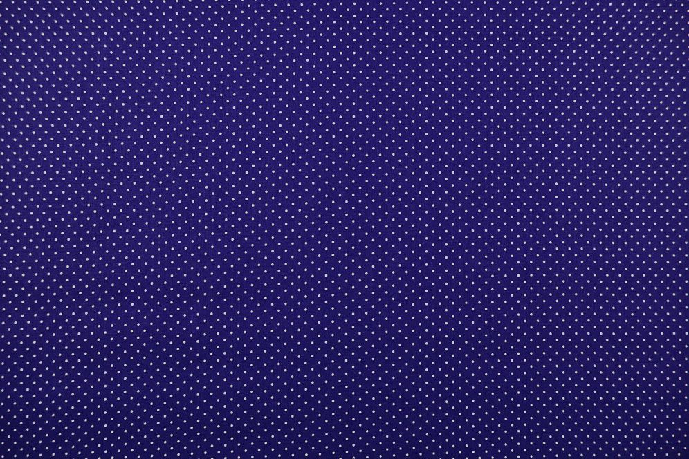 Maritime Akzente setzt dieser vielseitig einsetzbare Baumwollstoff Pw1169 Patchworkstoff Punkte Klein Royal(1) Baumwolle Punkte Patchwork-Stoff Léger - Small Dots - Royal/Weiß