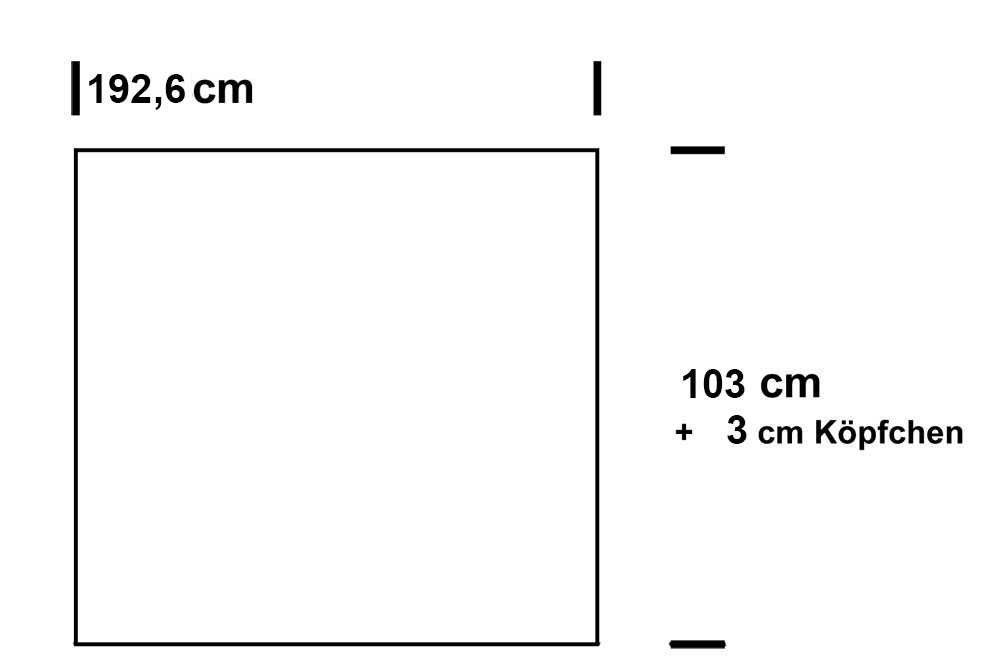 Fertig-Gardine - Polyester - Weiß Voile Cs Weiss 1000 Z1(2) Gardinen Fertig-Scheibengardine - Voile Trevira CS - permanent schwer entflammbar - a: 192,6 x b: 103 cm - Weiß